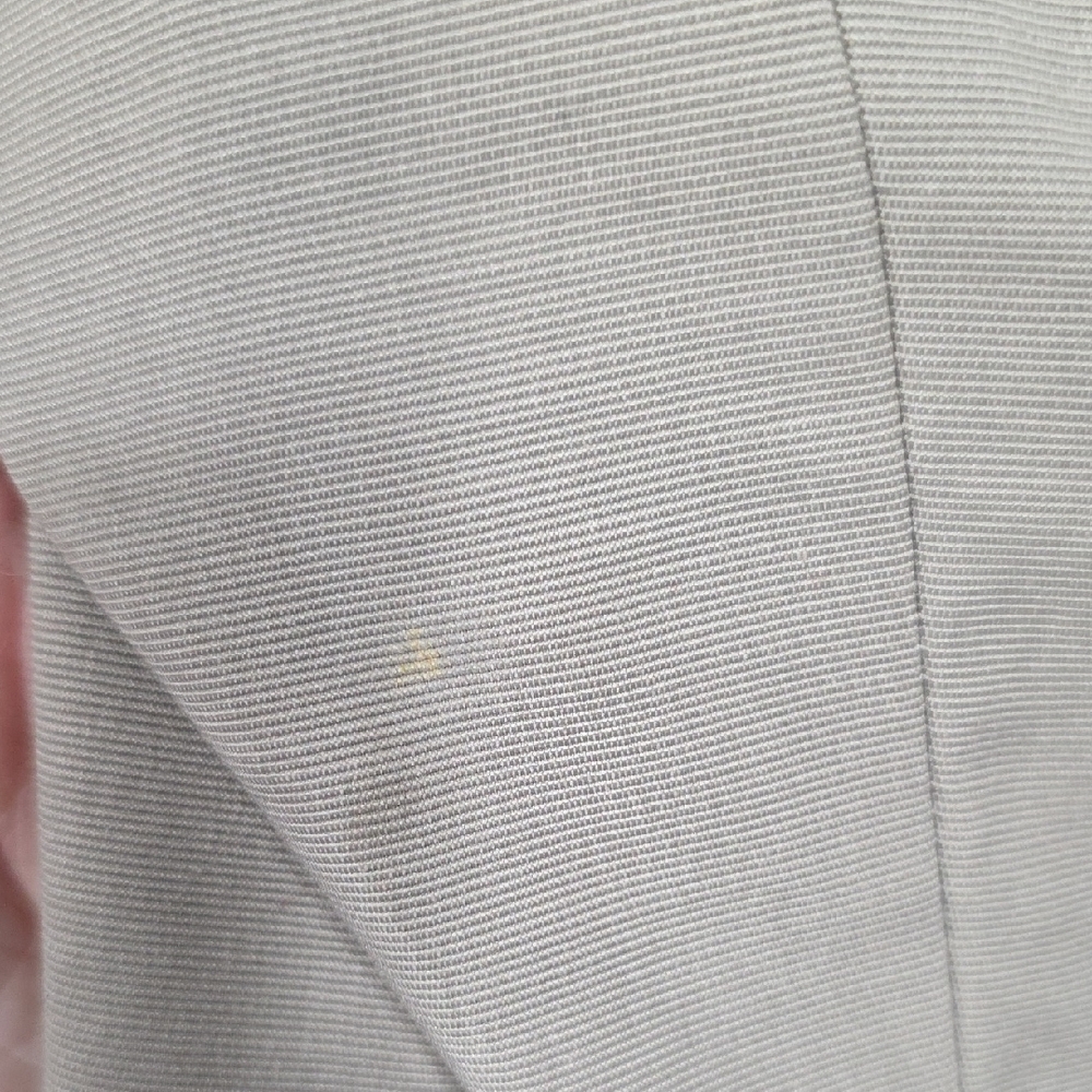 LOFT Tan Ruffle Hem Blazer - Size 6 - Peplum Style Career Jacket - Picture 9 of 10